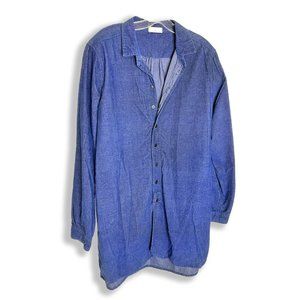 CP Shades Cecelia│ Women’s size L │ Blue Corduroy Button Down Tunic Top